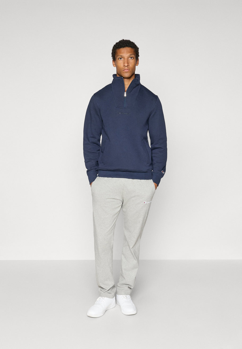 Champion ICONS TONAL HALF ZIP SMALL LOGO