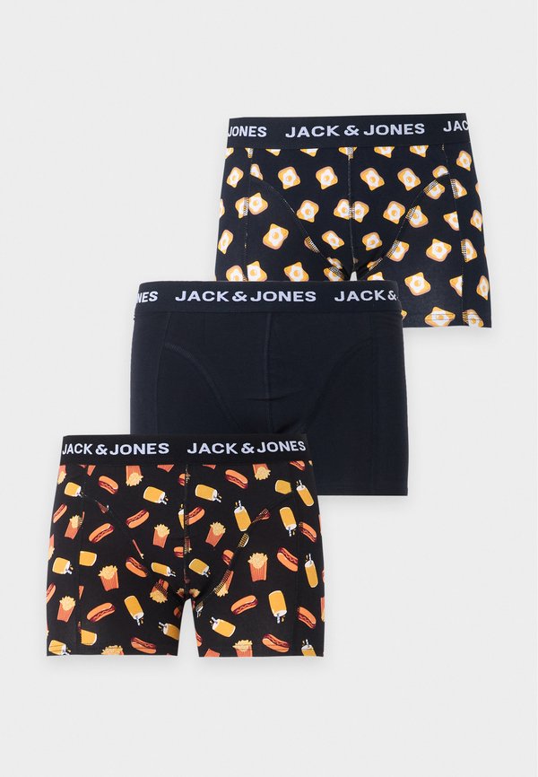 Jack & Jones JACKEVIN FOOD 3 PACK - Trunks - black/sky captain