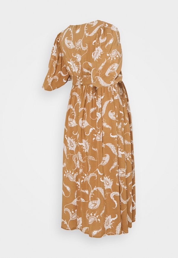 Glamorous Bloom MIDI DRESSES WITH PUFF SLEEVES