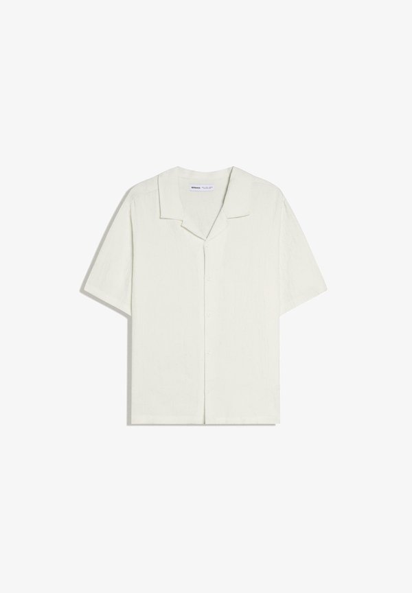 Bershka RUSTIC RELAXED - SHIRT  00999721 - Shirt - white