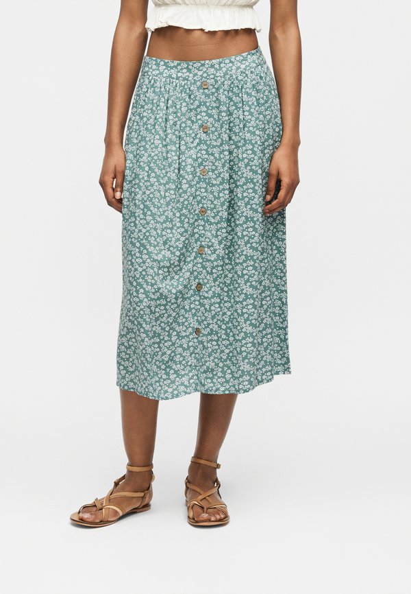 ONLY ONLMILANO LIFE LONG SKIRT - A-line skirt - balsam green