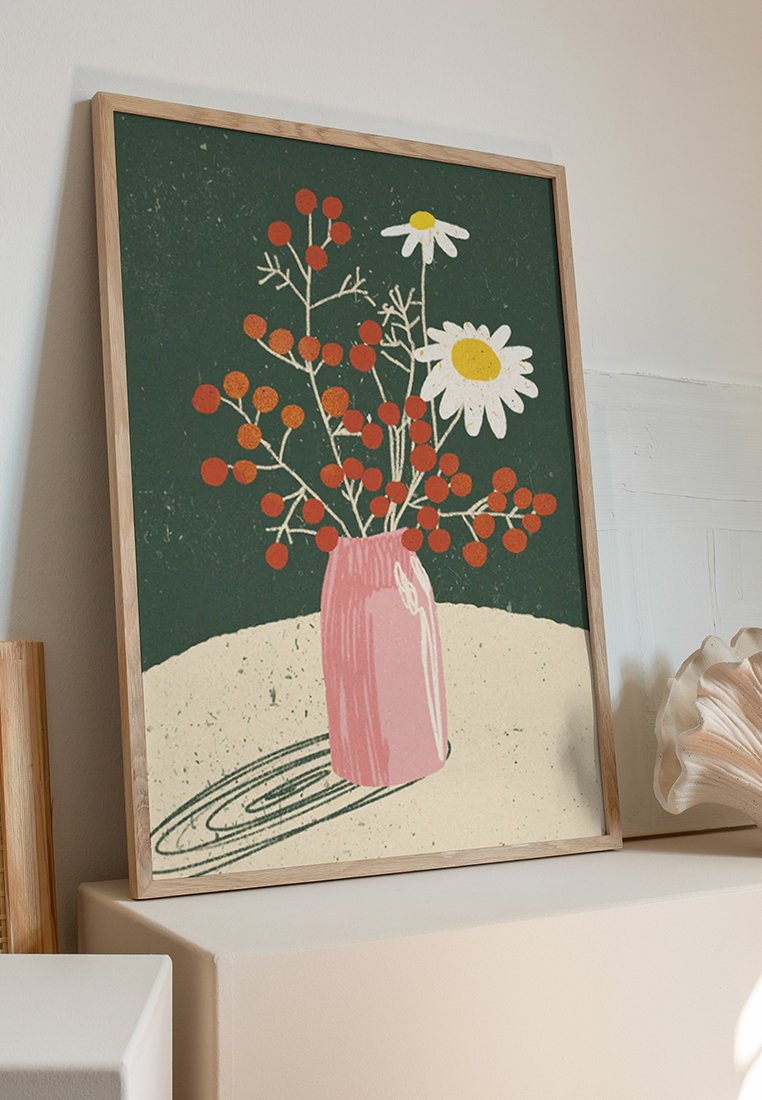Poster and Frame GIGI ROSADO - WINTER BOUQUET