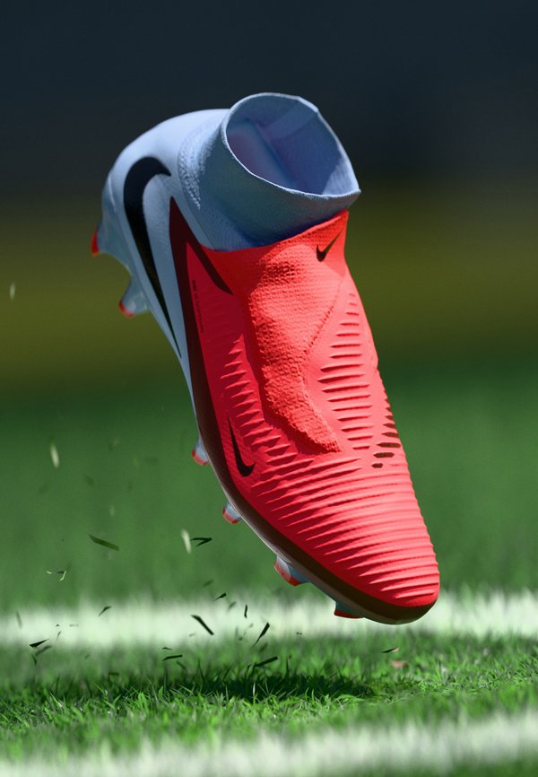 Nike Performance PHANTOM 6 HIGH PRO FG UNISEX - Firm-ground football boots - royal tint/bright crimson