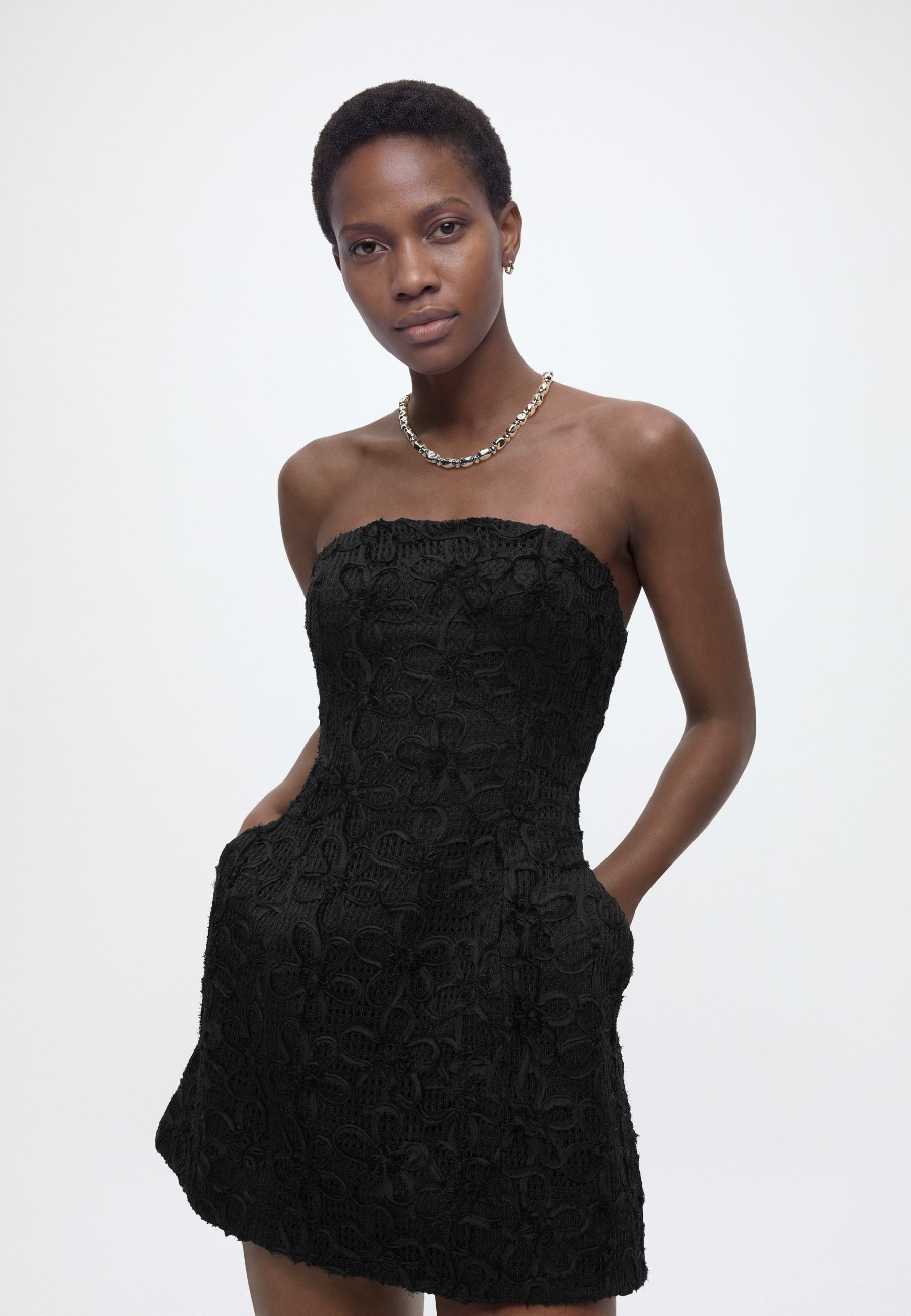 Bardot KAROLINE TEXTURED MINI DRESS