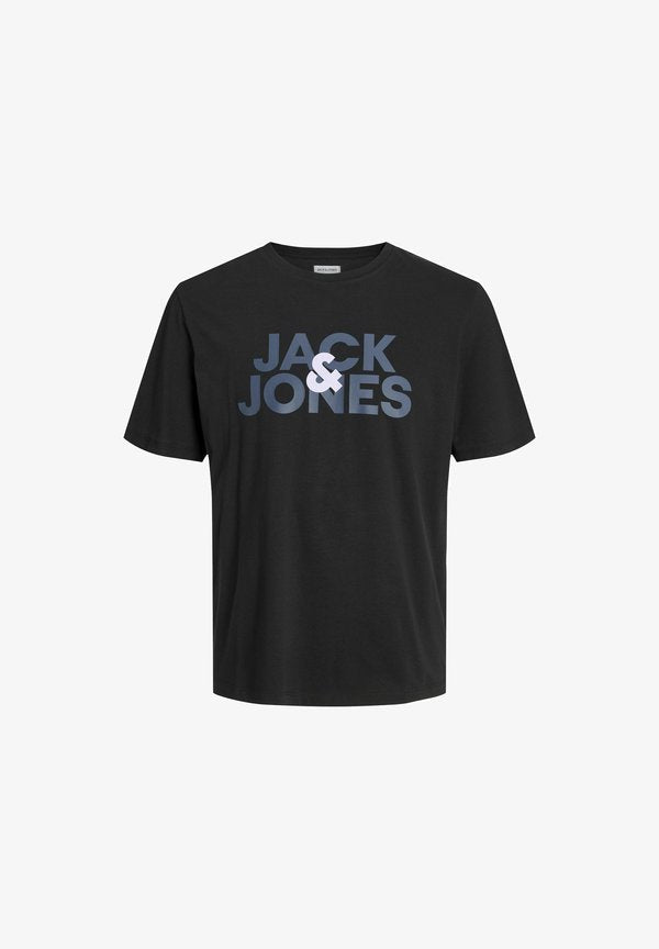 Jack & Jones Logo - Print T-shirt - black