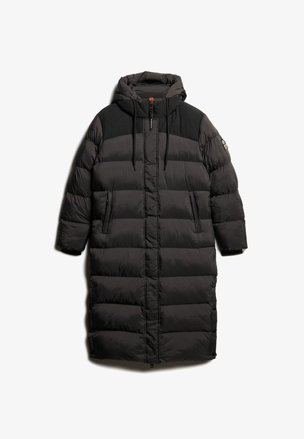 Superdry & Co PUFFER  - Winter coat - black grid