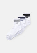 New Balance RUN ANKLE UNISEX 3 PACK  - Sports socks - whitegrey/blue/black