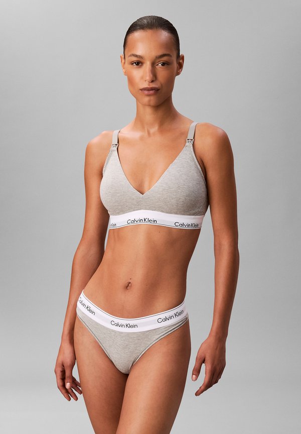 Calvin Klein Underwear MATERNITY LIGHTLY LINED TRIANGLE - Nursing bra - grey heather