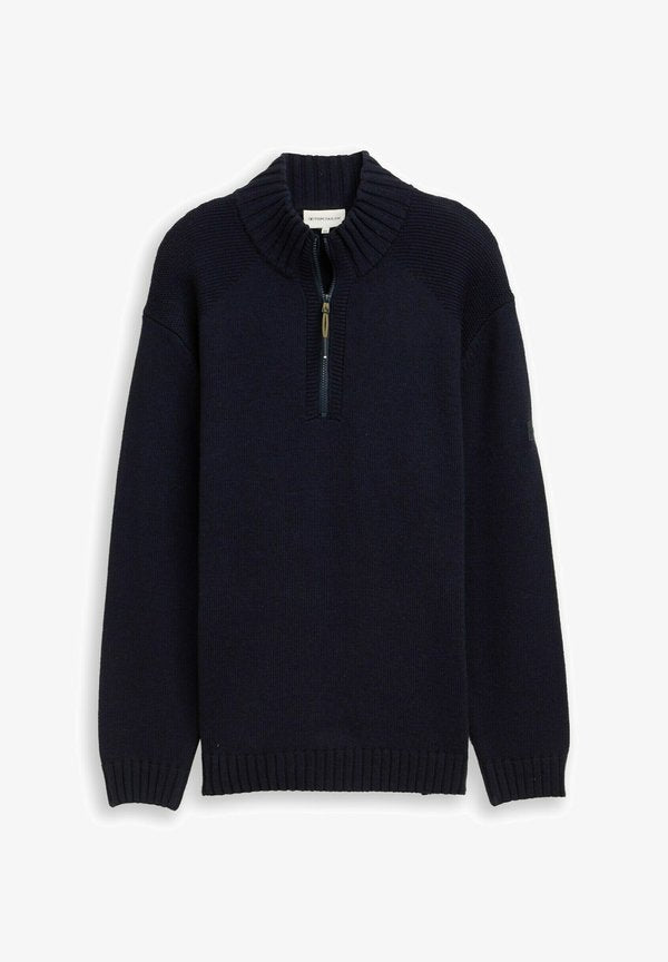 TOM TAILOR Jumper - knitted navy melange