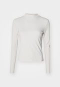 Vero Moda VMMINNA HIGH NECK - Long sleeved top - pumice stone