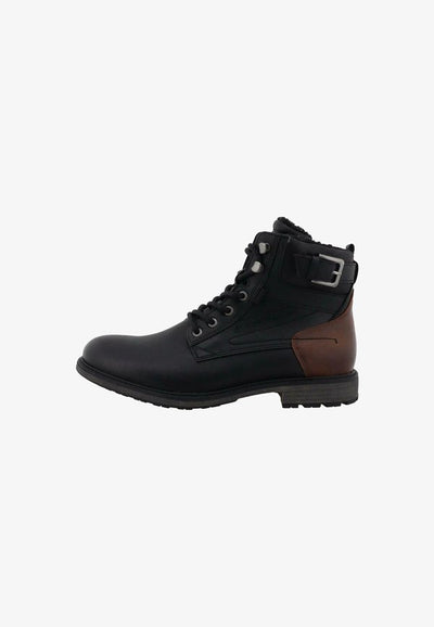 TOM TAILOR Cowboy/biker ankle boot - black