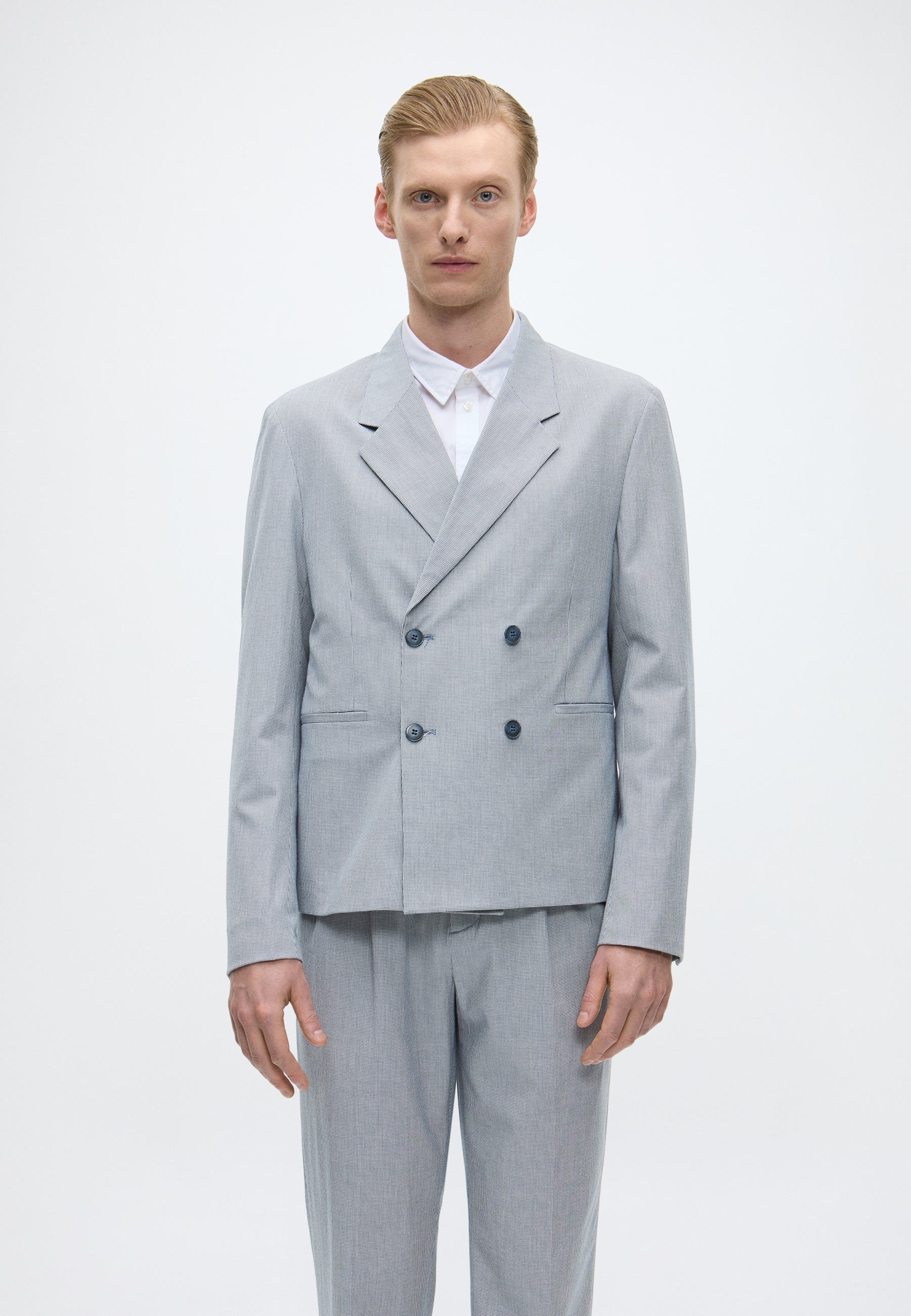MICRO HOUNDTOOTH SUIT CROPPED Media 4
