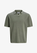 Jack & Jones Knitted Plain Knitted - Polo shirt - agave green