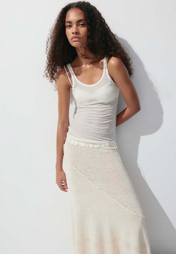 Mango ADULT - Maxi skirt - sand