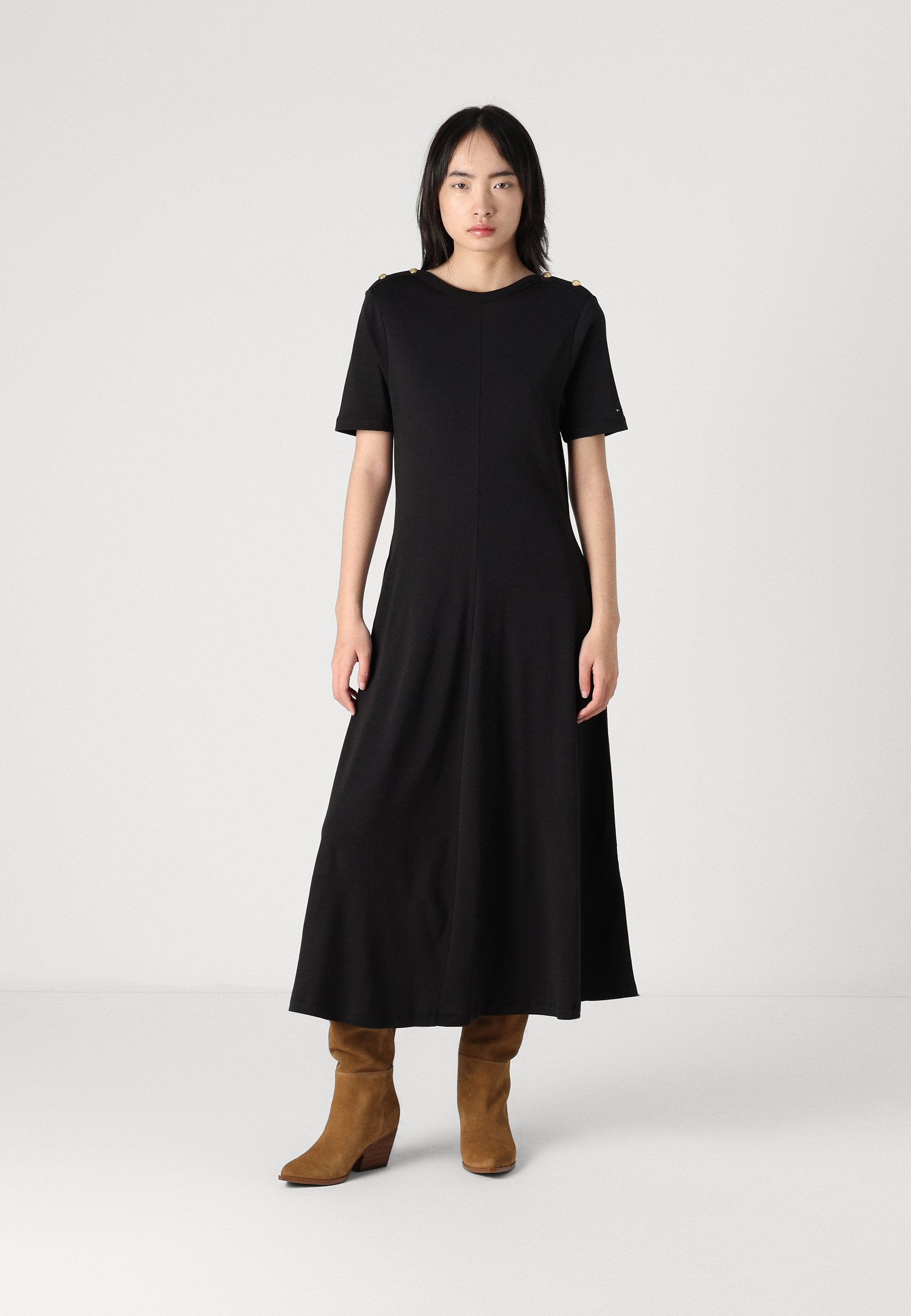 GOLD BUTTON DRESS Media 2