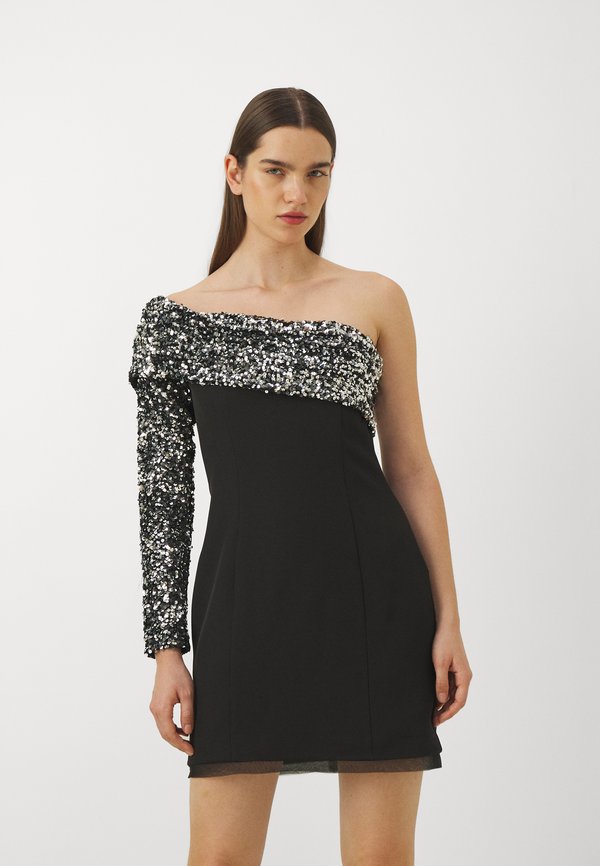 Halston KARLYN DRESS IN CREPE SEQUIN