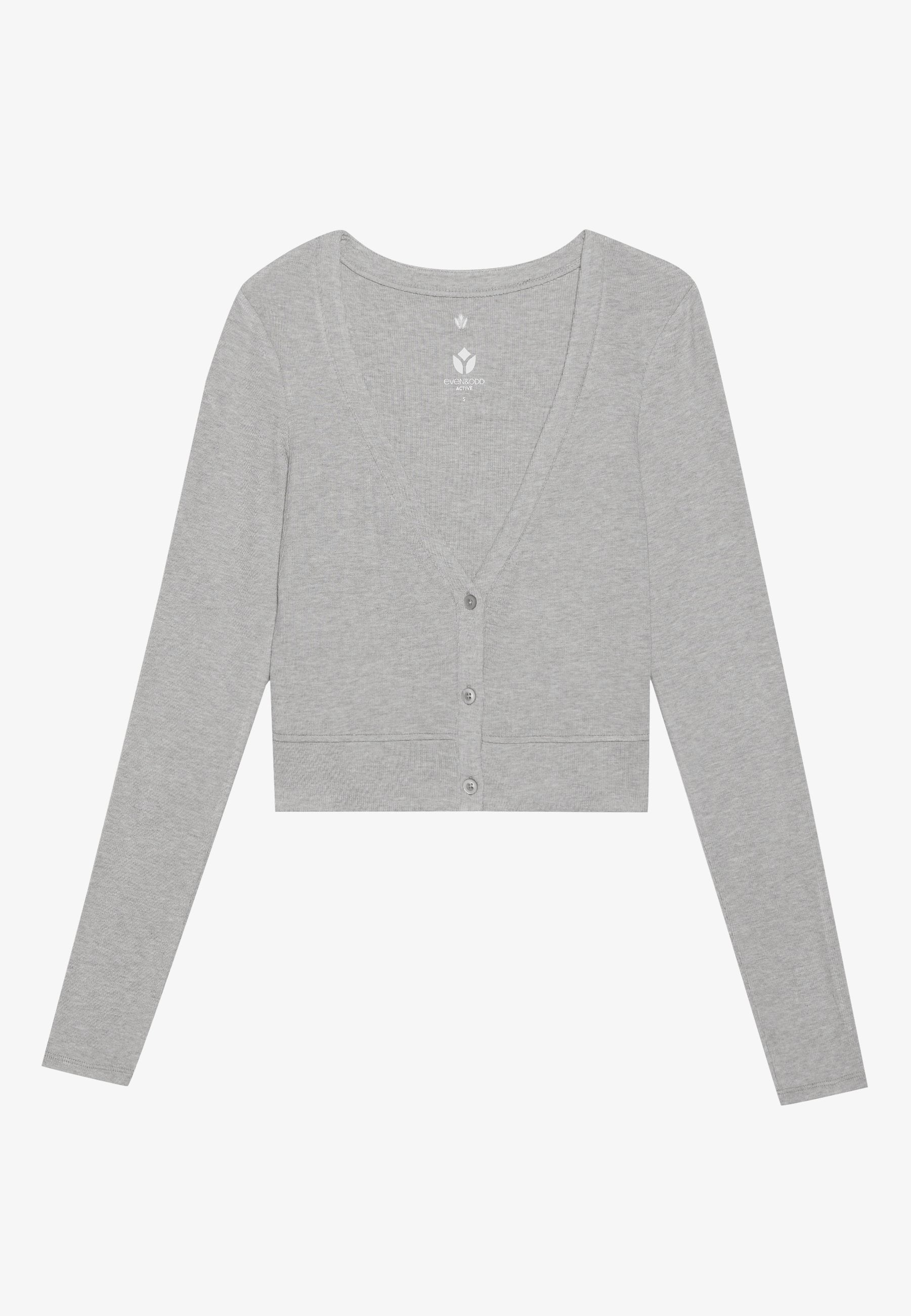 Even&Odd active LONG SLEEVE SPORTS CARDIGAN WITH BUTTON UP FRONT