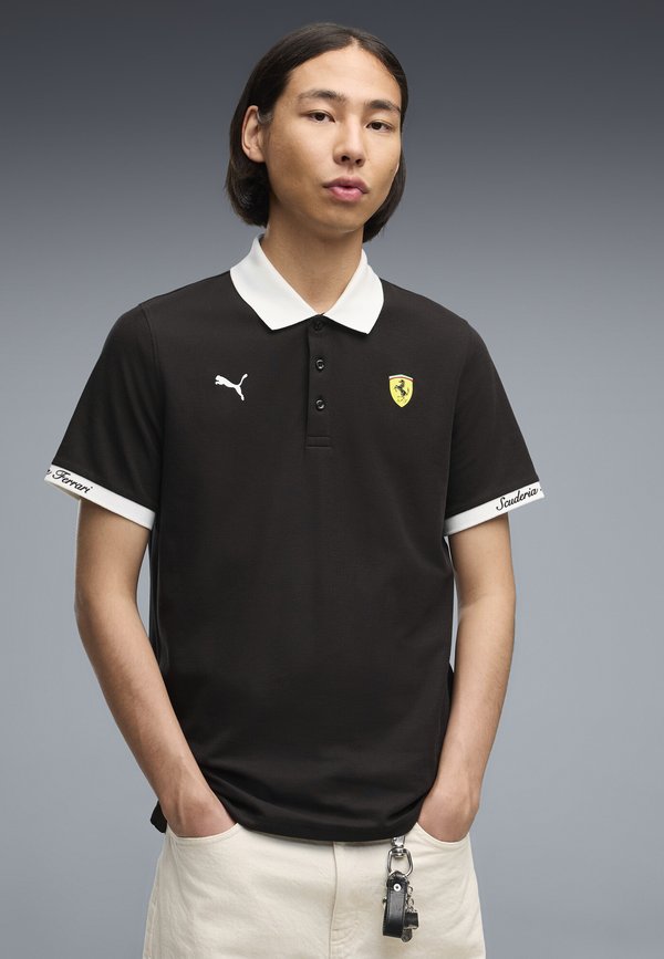 Puma FERRARI PIQUE POLO - Polo shirt - black