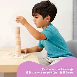 Fühlbrett Montessori Eichhorn