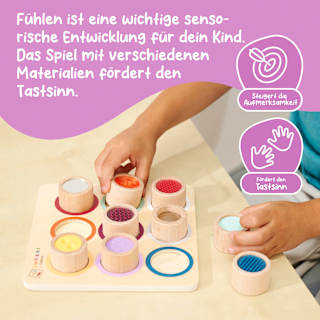 Fühlbrett Montessori Eichhorn