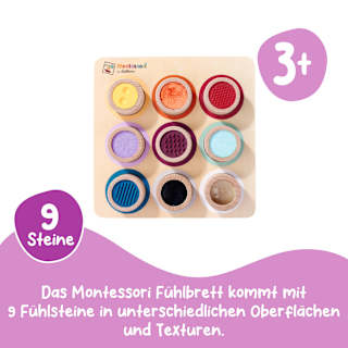 Fühlbrett Montessori Eichhorn