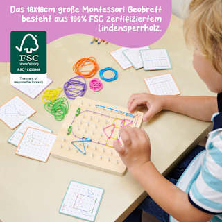 Geometriebrett Montessori Eichhorn