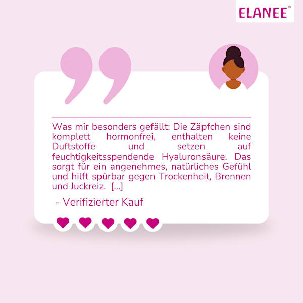 Befeuchtungszäpfchen Elanee