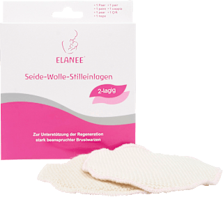 Stilleinlagen Seide-Wolle 2-lagig Elanee