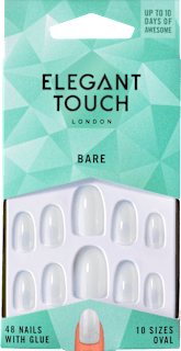 Künstliche Nägel Bare Oval Elegant Touch