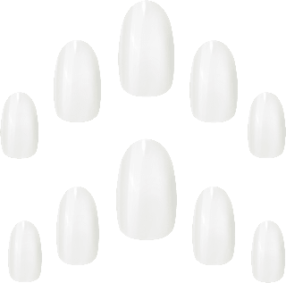 Künstliche Nägel Bare Oval Elegant Touch