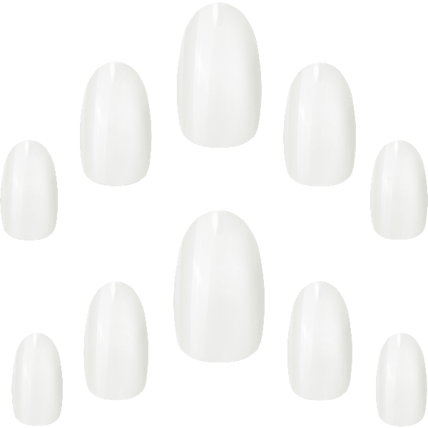 Künstliche Nägel Bare Oval Elegant Touch