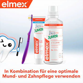 Mundspülung Kariesschutz Junior, 6-12 Jahren elmex