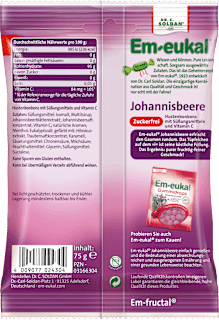 Bonbon, Johannisbeere, gefüllt, zuckerfrei Em-eukal