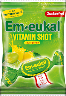 Bonbon, Vitamin Shot sauer, zuckerfrei Em-eukal