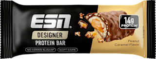Proteinriegel Designer Bar, Peanut Caramel Geschmack ESN