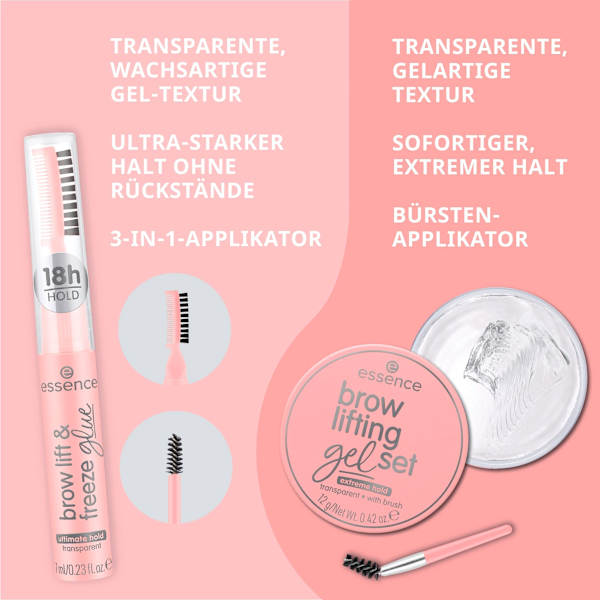Augenbrauengel Brow Lifting Gel Set essence