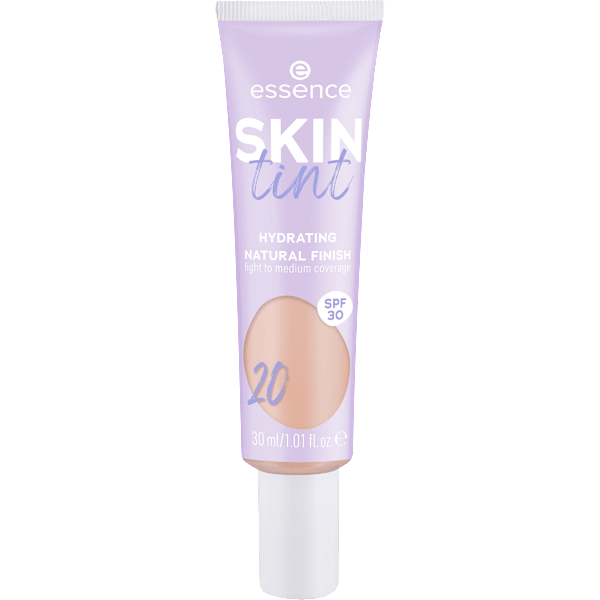 Foundation Skin Tint Hydrating Natural Finish LSF 30, 20 essence