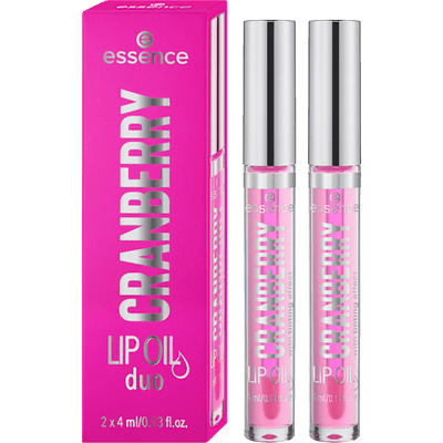 essence Gift set lip oil duo cranberry 2 pieces, 4 ml