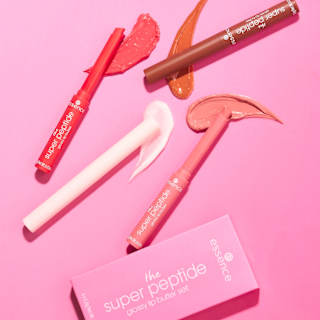 Geschenkset The Super Peptide Glossy Lip Butter 4tlg essence