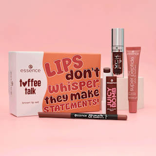 Geschenkset Toffee Talk Brown Lip 4 tlg essence