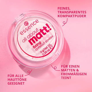 Kompakt Puder All About Matt! Fixing  essence