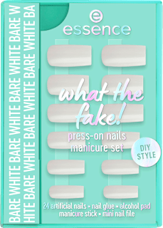 Künstliche Nägel Set  What The Fake! 04 Bare White essence