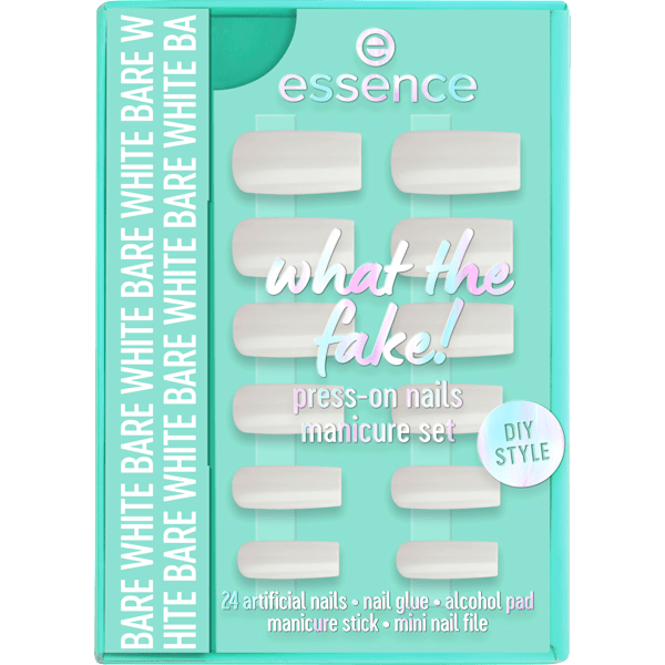 Künstliche Nägel Set  What The Fake! 04 Bare White essence