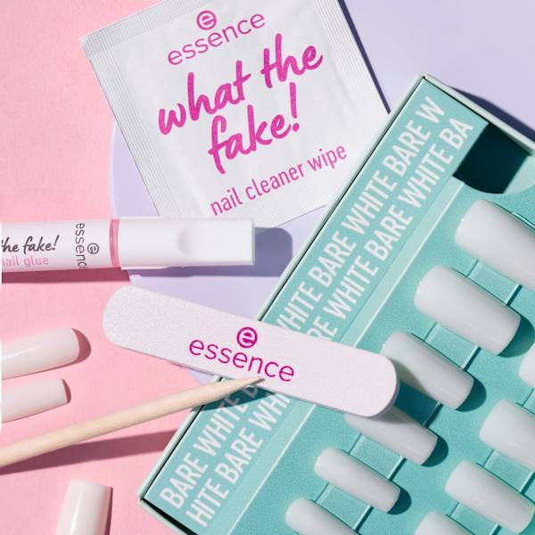 Künstliche Nägel Set  What The Fake! 04 Bare White essence