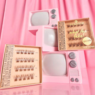 Künstliche Wimpern Set What The Fake! 05 Natural Cluster Brown essence