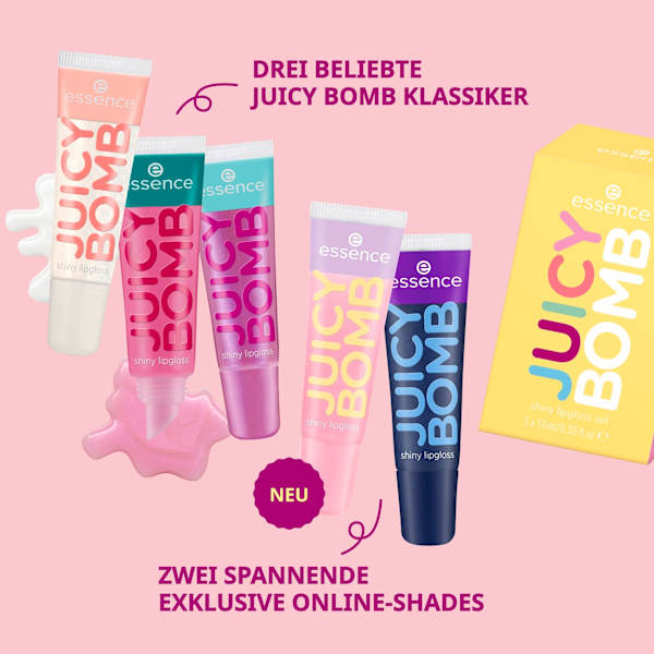 Lipgloss Juicy Bomb Set 5tlg 03 The Juicy Side Of Life essence