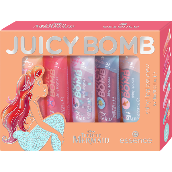 Lipgloss Set Disney Juicy Bomb The Little Mermaid 3tlg essence