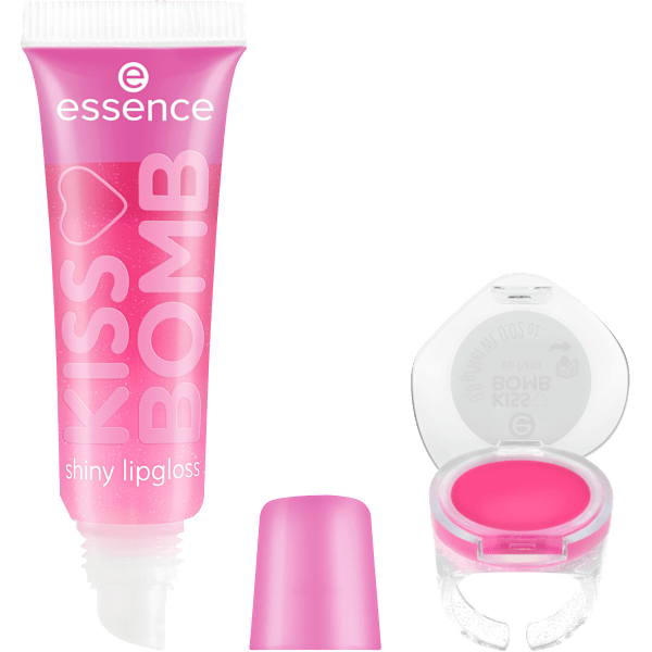 Lipgloss & Balm Kiss Bomb Shiny Set 01 Strawberry Sweetie essence