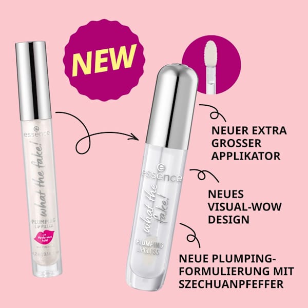Lipgloss What The Fake! Plumping 100 Sheer Genius essence