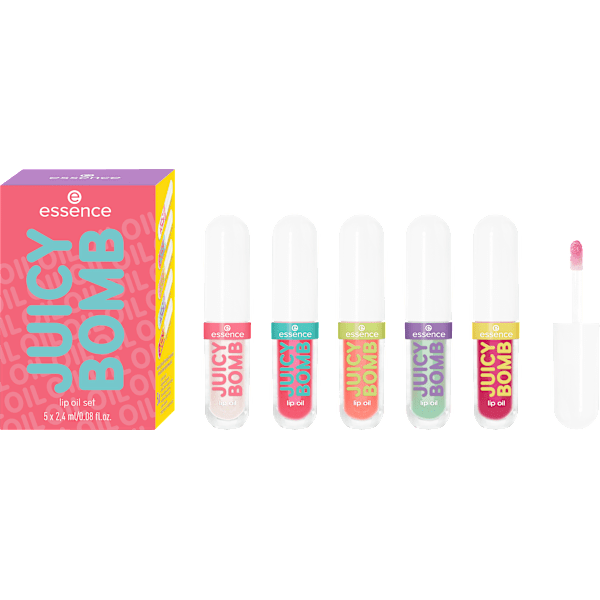 Lippenöl Juicy Bomb Set 5tlg 01 Glossy Days Ahead! essence